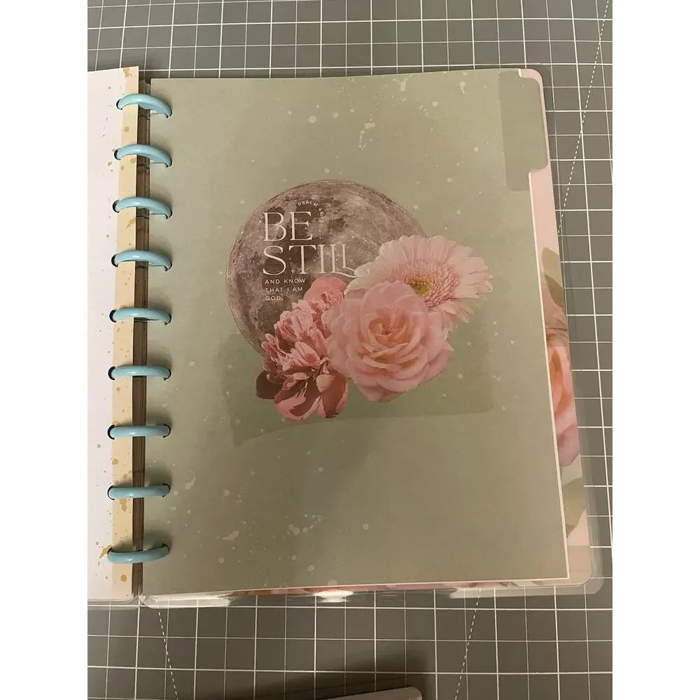 Happy Planner Classic Neutral w/6mo Vertical Checklist Layout & Faith Notebook